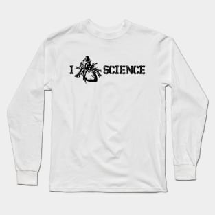 I Love Science Heart Long Sleeve T-Shirt